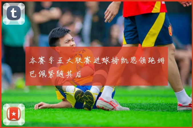 本赛季五大联赛进球榜凯恩领跑姆巴佩紧随其后